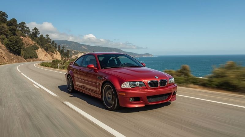 BMW E46 M3 in Ruby Red