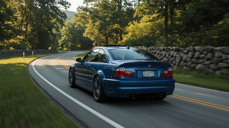 BMW M3 on the winding roads of NY