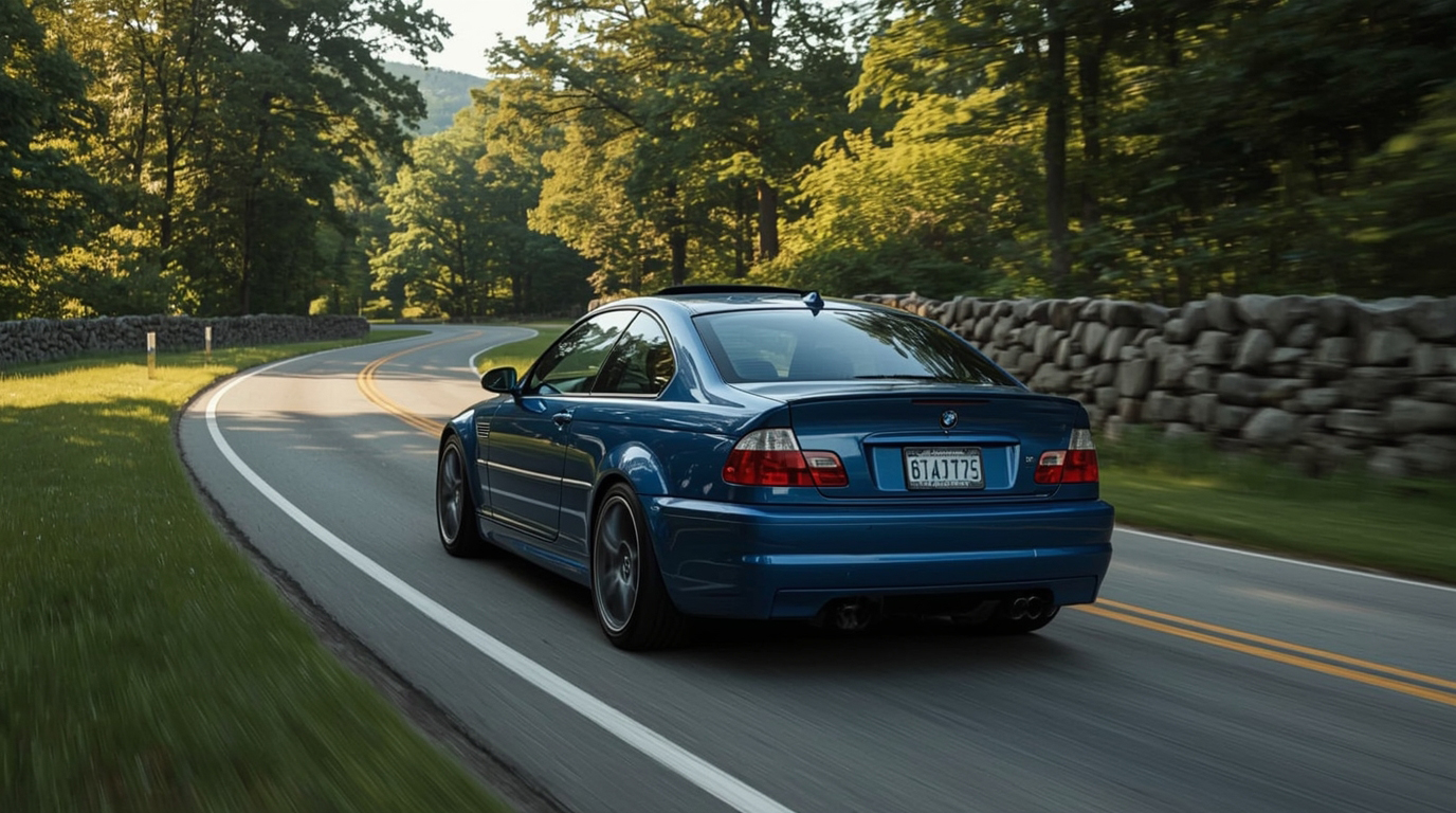 BMW M3 on the winding roads of NY